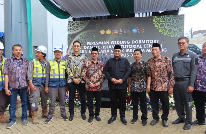 Mentri Kemenag Bersama Rektor UIN Dalam Rangka Peresmian Gedung ITC Dan Mah`ad Kampus 3